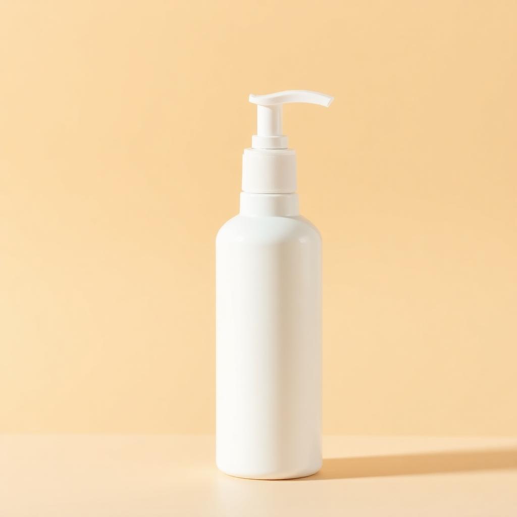 Lotion: cylinder, 250 ml, white HDPE with a lotion pump dispenser