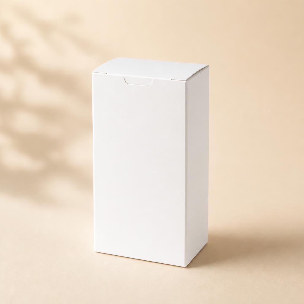 Tuck-end · 100 ml tube outer · white FSC SBS · matte varnish