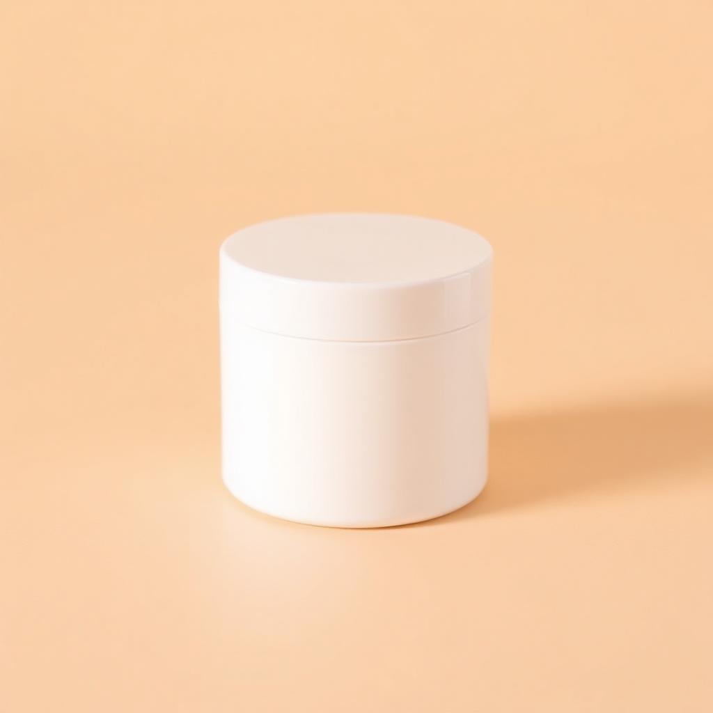 Lip Balm: double-wall, 50 g, white PP with a screw lid